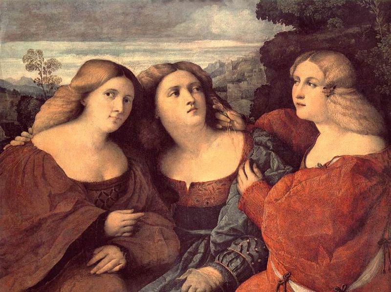 Palma il Vecchio The Three Sisters France oil painting art